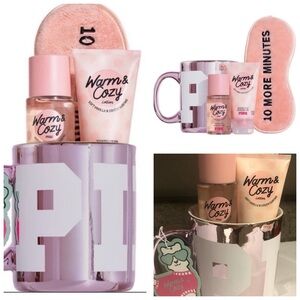 NWT VS PINK COFFE MUG WITH GIFT SET